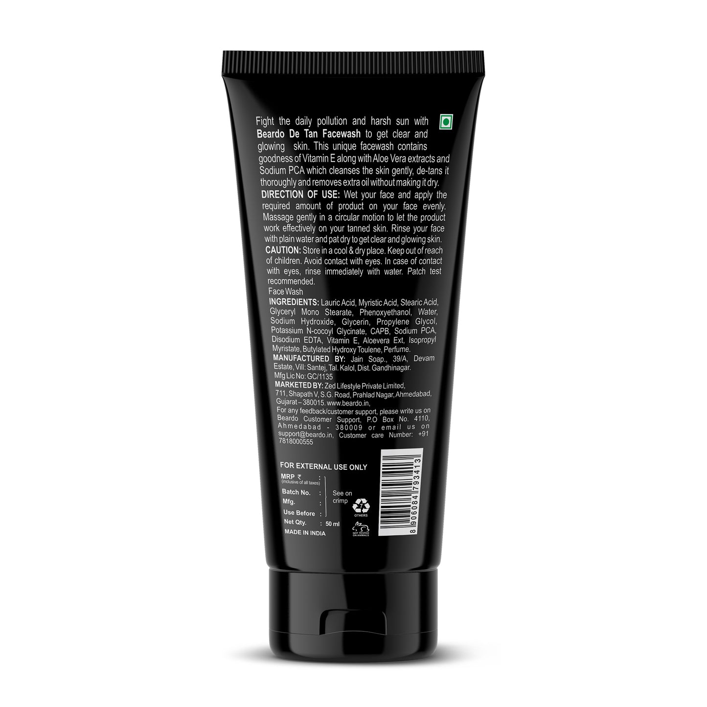 Beardo De-Tan Facewash for Men