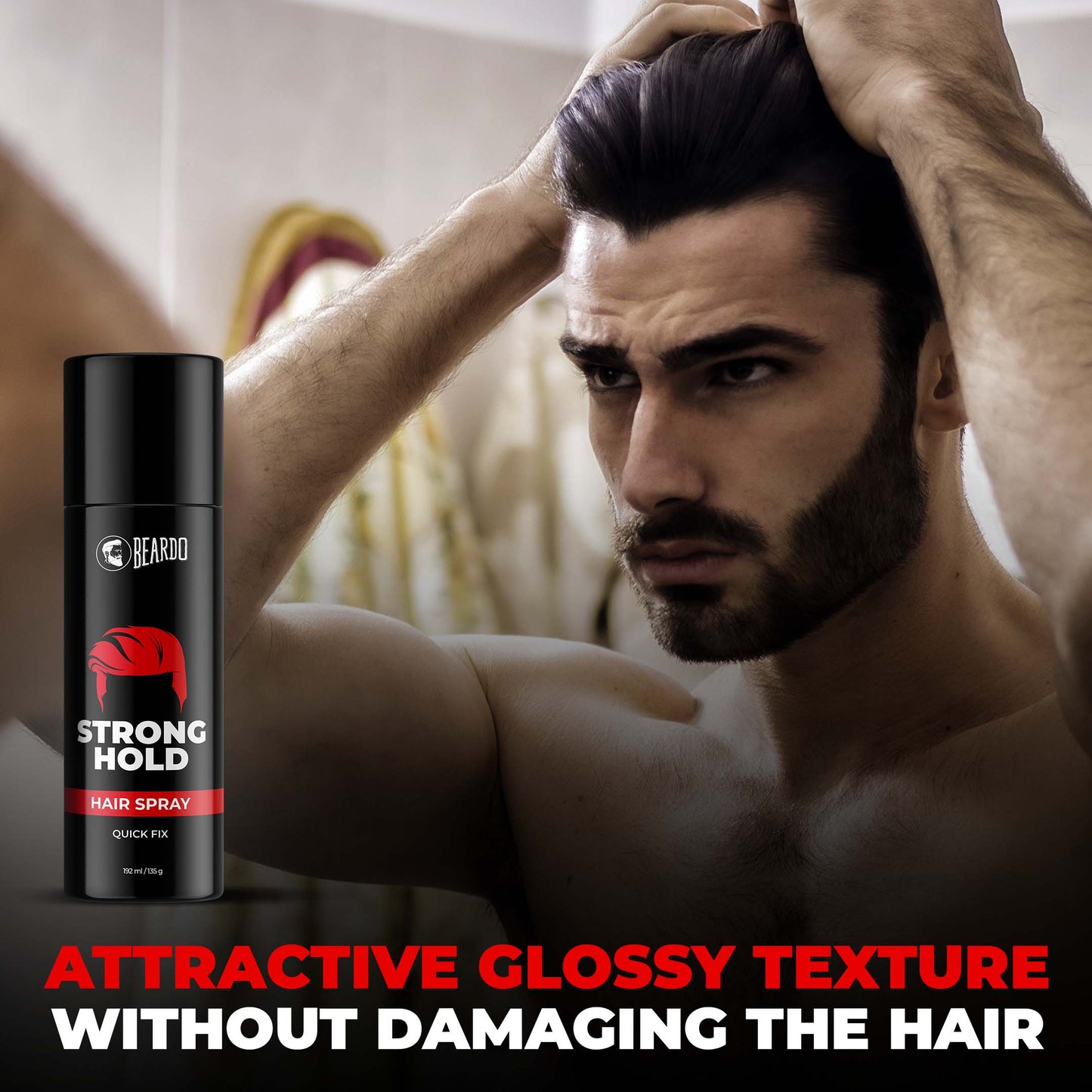 Beardo Strong Hold Hair Spray For Men