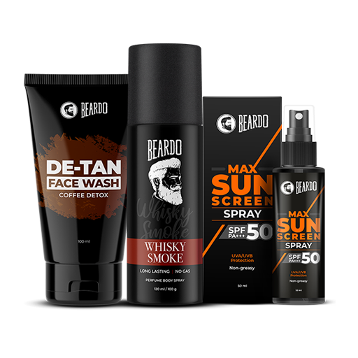 beardo kit, beardo combo kit, beardo de tan kit, beardo combo pack, beardo mens kit, Beardo full kit, skincare kit for men, skincare kit for male, sun protection kit, sunscreen spray, Beardo Face The Sun Starter Kit, Beardo kit price, Beardo kit amazon, beardo full kit price, beardo kit for men, Beardo men kit, beardo combo pack price