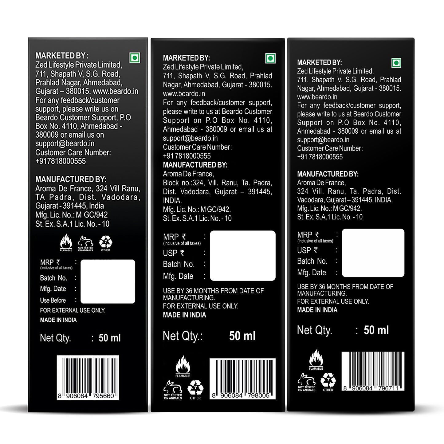 Whisky Smoke Perfume EDP Trio (50ml x 3)