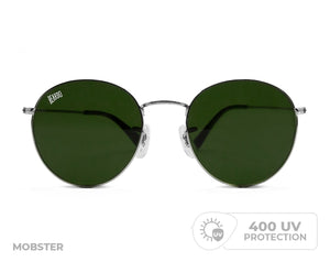Beardo Mobster Sunglasses-Gun Metal UV-Pro