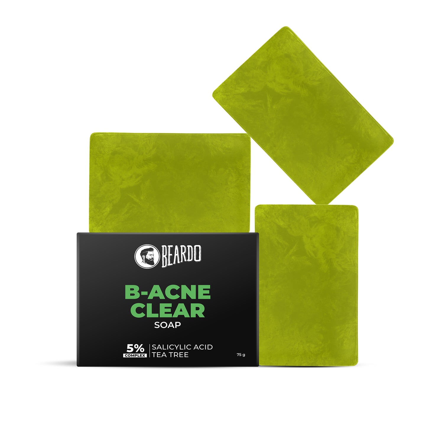 Beardo B-Acne Clear Bathing Bar(Pack of 3x75g )