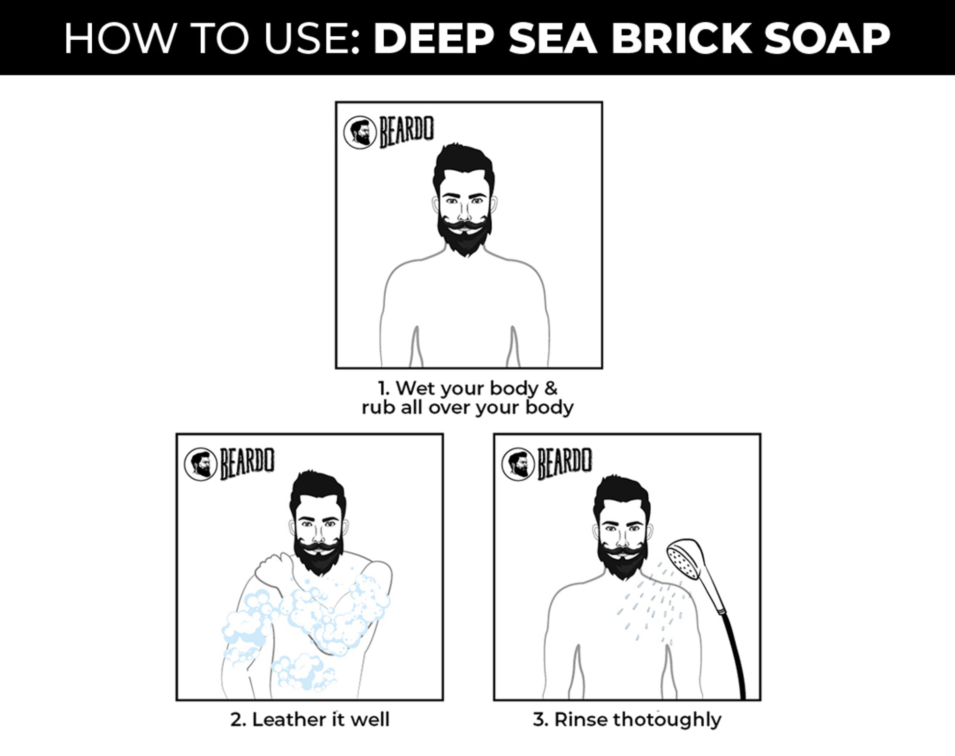 Beardo Deep Sea Brick Soap (125g)