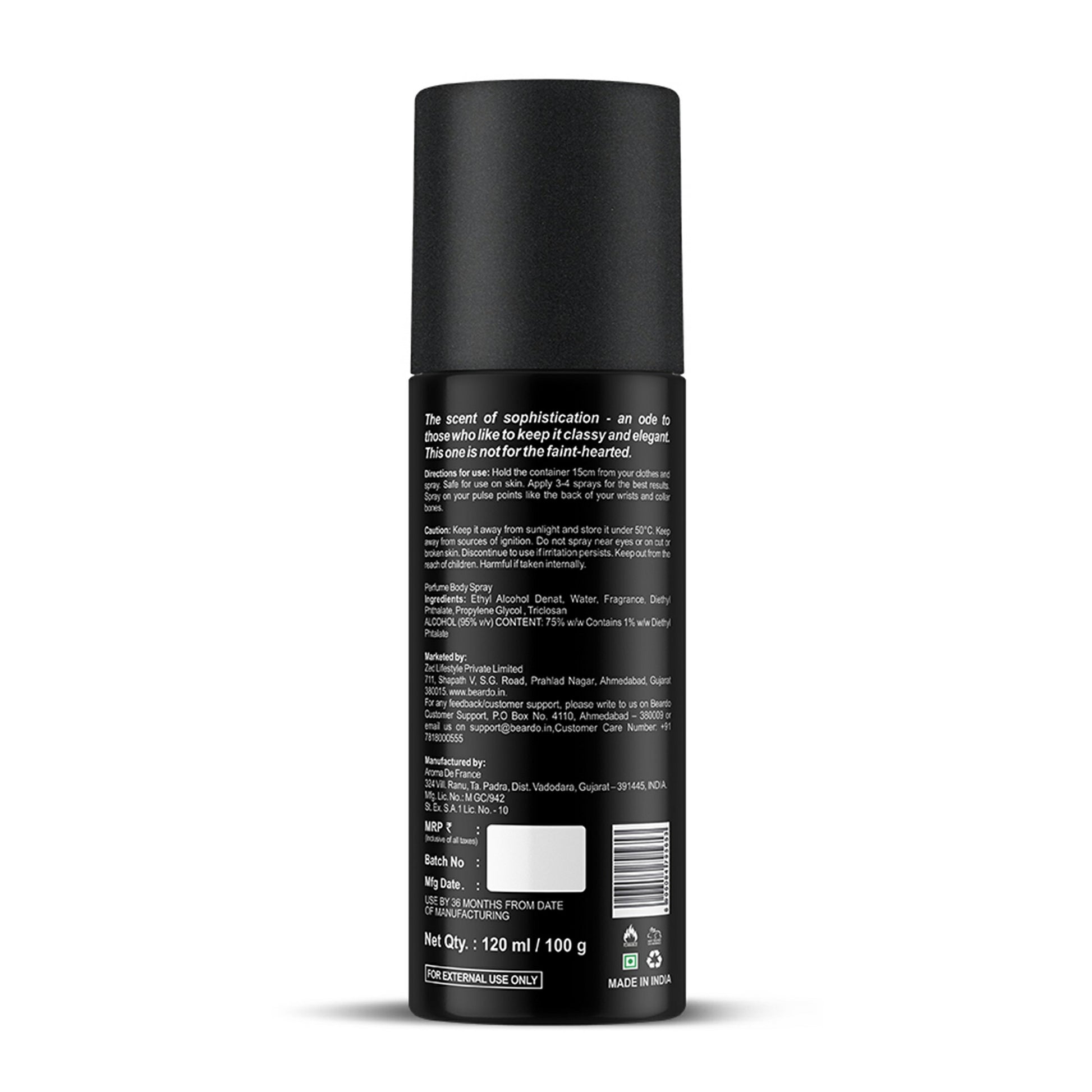 Beardo Whisky Smoke Perfume Body Spray