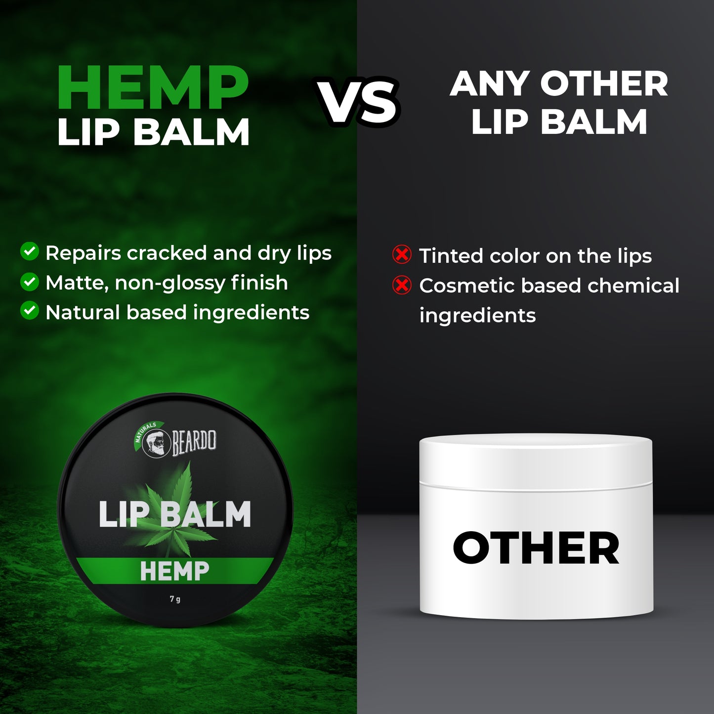 hemp lip balm, cracked lips