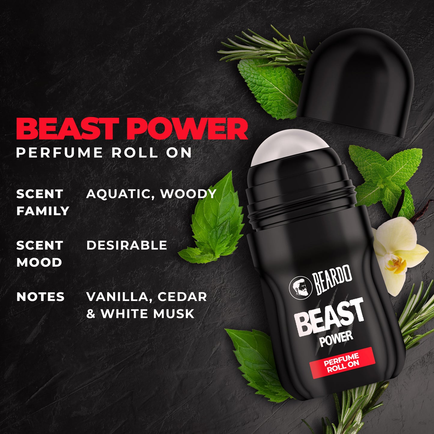 Beardo Beast Power Perfume Roll On