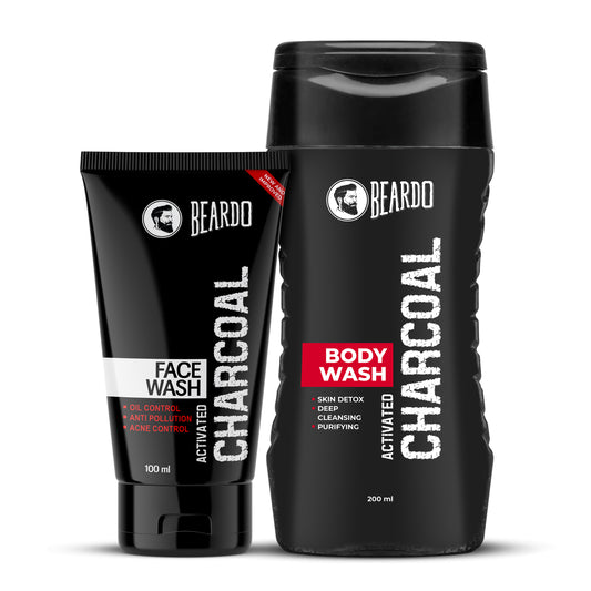 beardo kit, beardo charcoal face wash , beardo activated charcoal face wash, beardo combo kit,  beardo combo pack