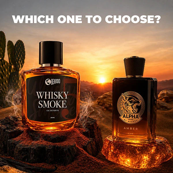 Perfume for Men Comparison: Beardo Alpha Perfume vs Whisky Smoke