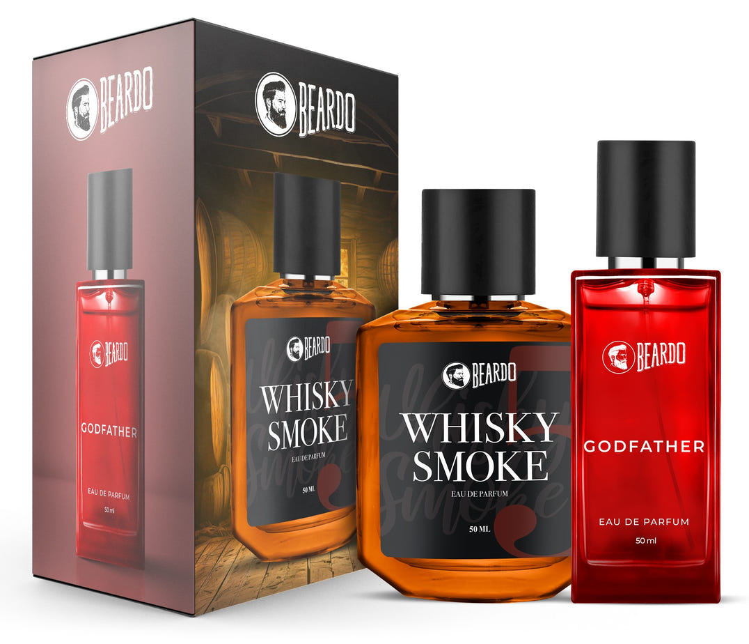 Beardo Whisky Smoke (50ml)  & Godfather EDP (50ml) Combo – long-lasting perfume EDP for men
