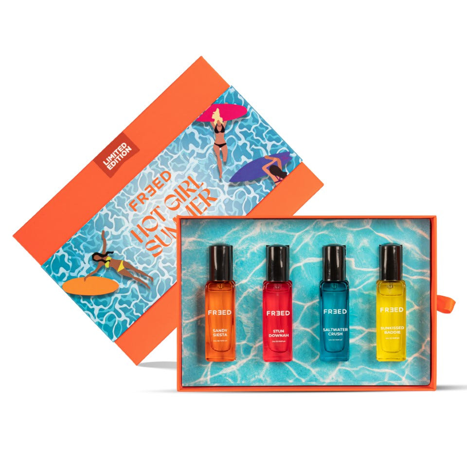 Beardo Freed Hot Girl Summer Perfume Giftset (20ml X 4) – long-lasting perfume EDP for men