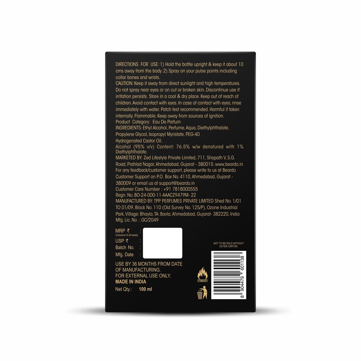 Beardo Alpha Amber Elixir (100ml)