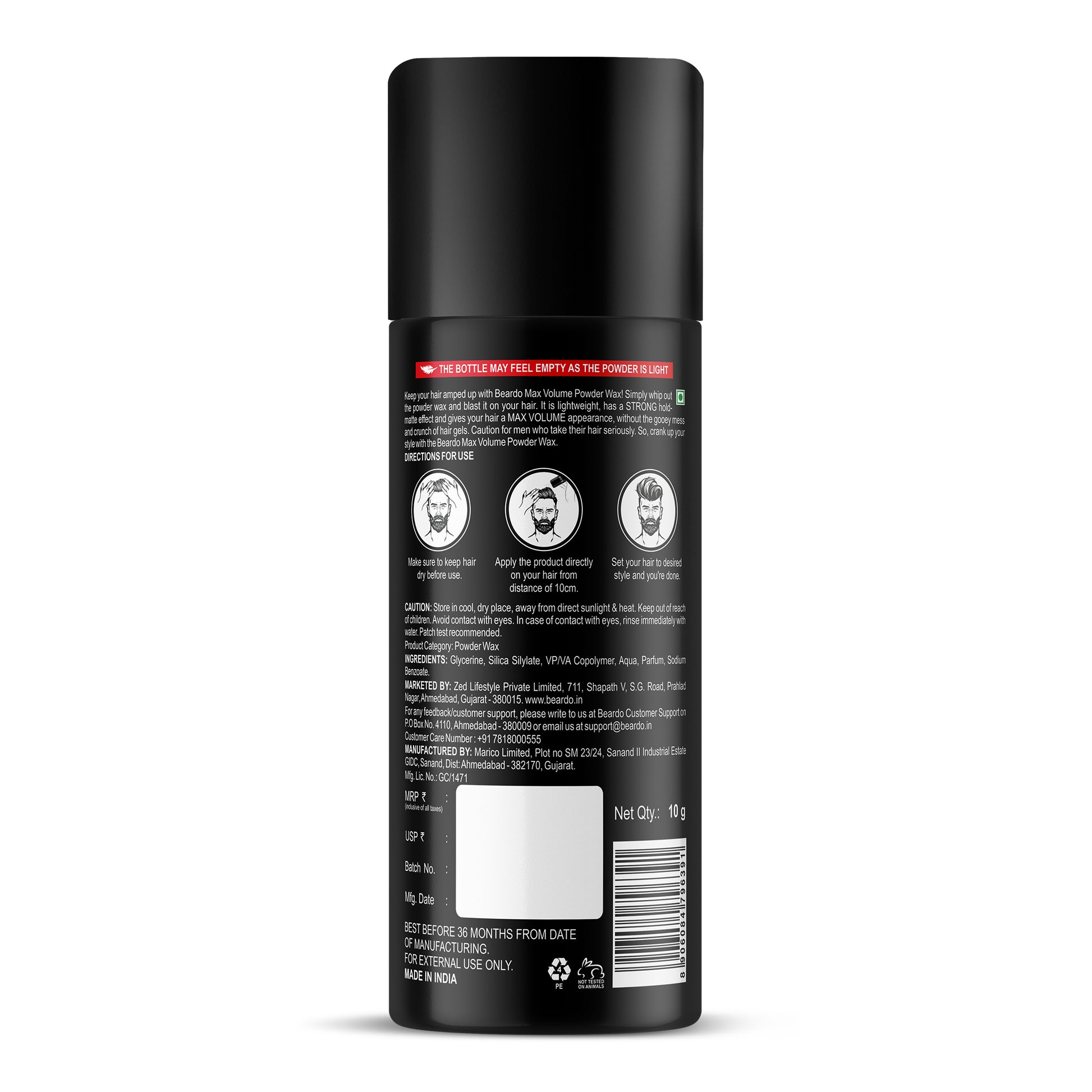 Beardo Max Volume Powder Wax (Pack of 2)