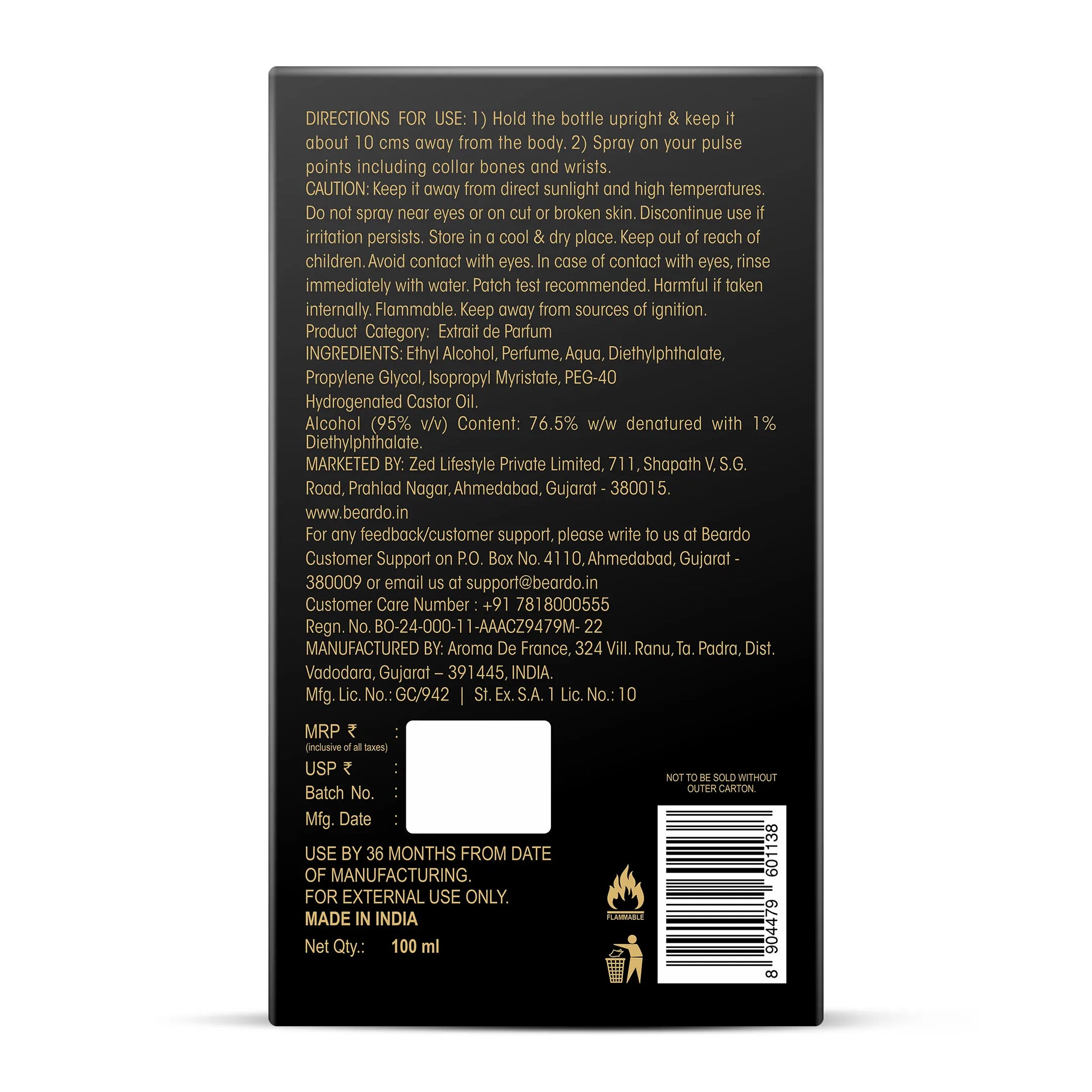 Beardo Alpha Leather Elixir (100ml)