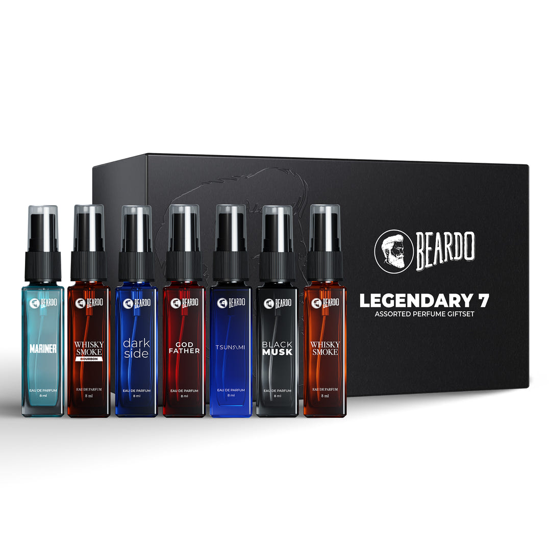Beardo Legendary 7 Assorted Perfume Giftset – long-lasting perfume EDP for men