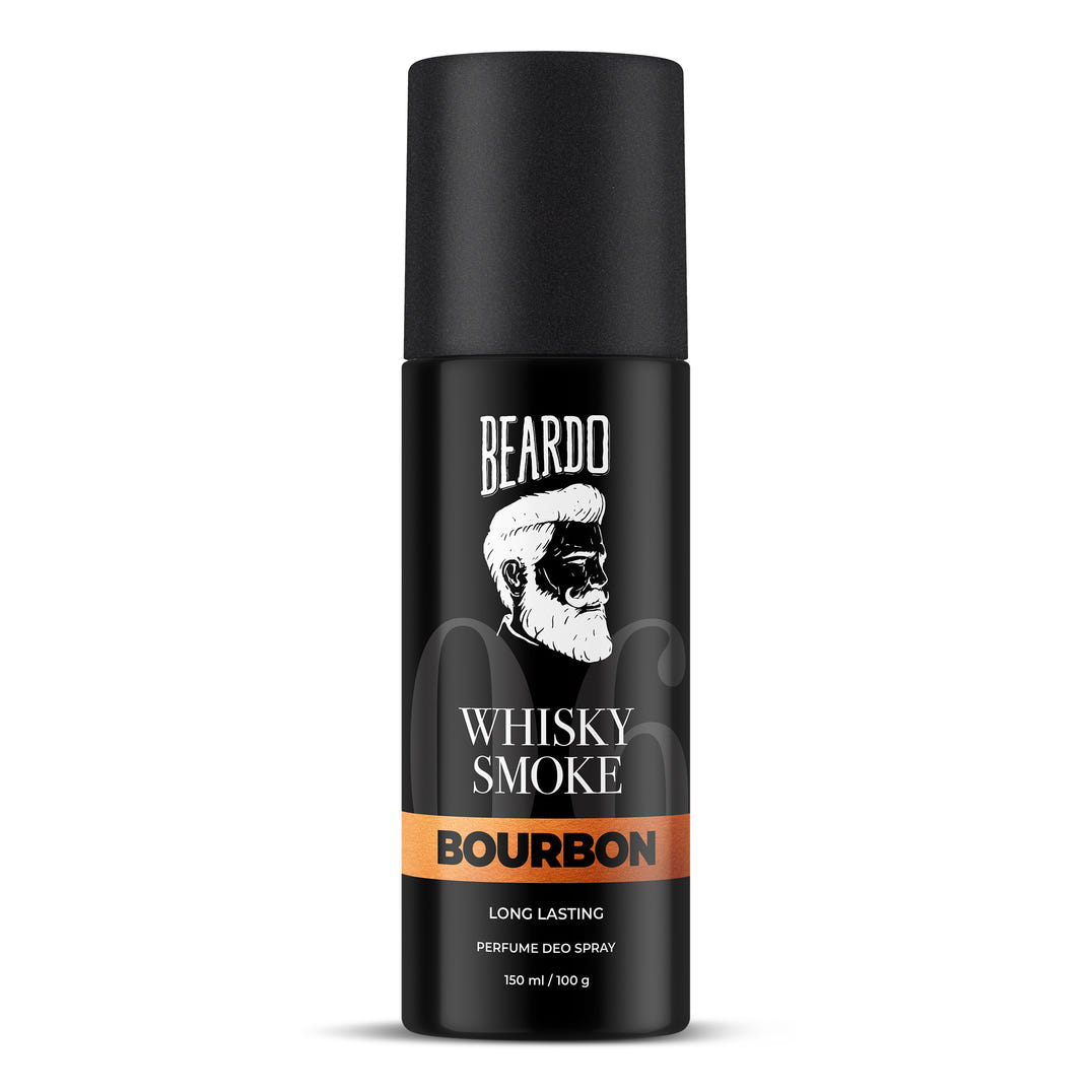 Beardo Whisky Smoke Bourbon Perfume Deo Spray 150ml – long-lasting perfume EDP for men