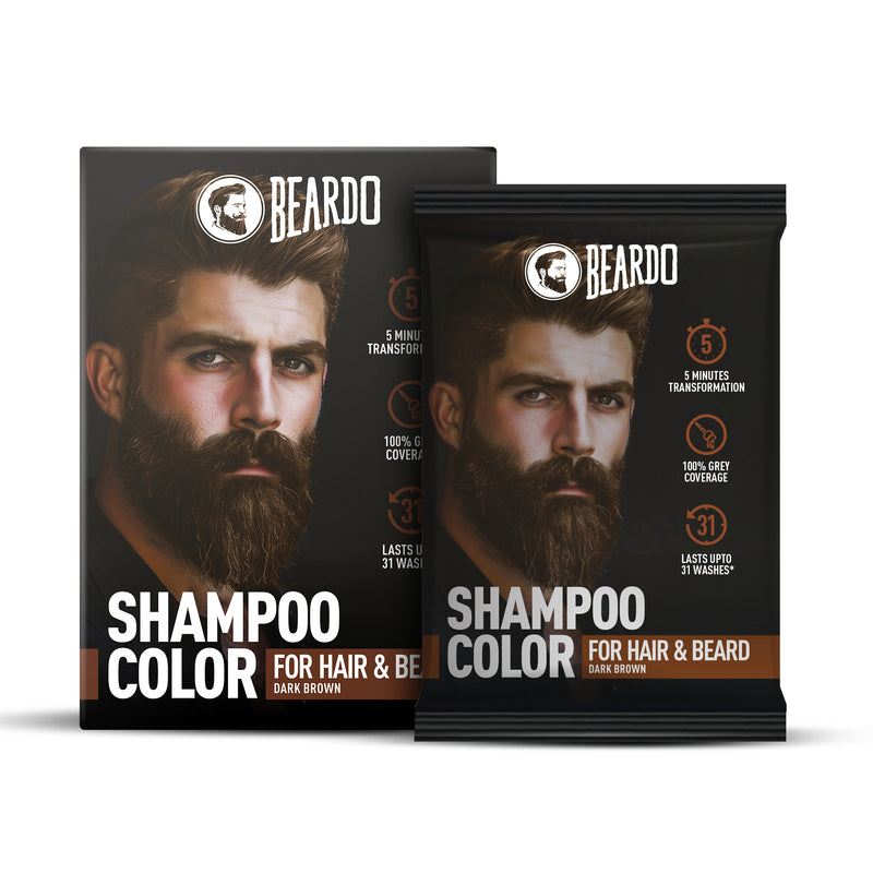 Shampoo Color for Hair and Beard (Dark Brown)