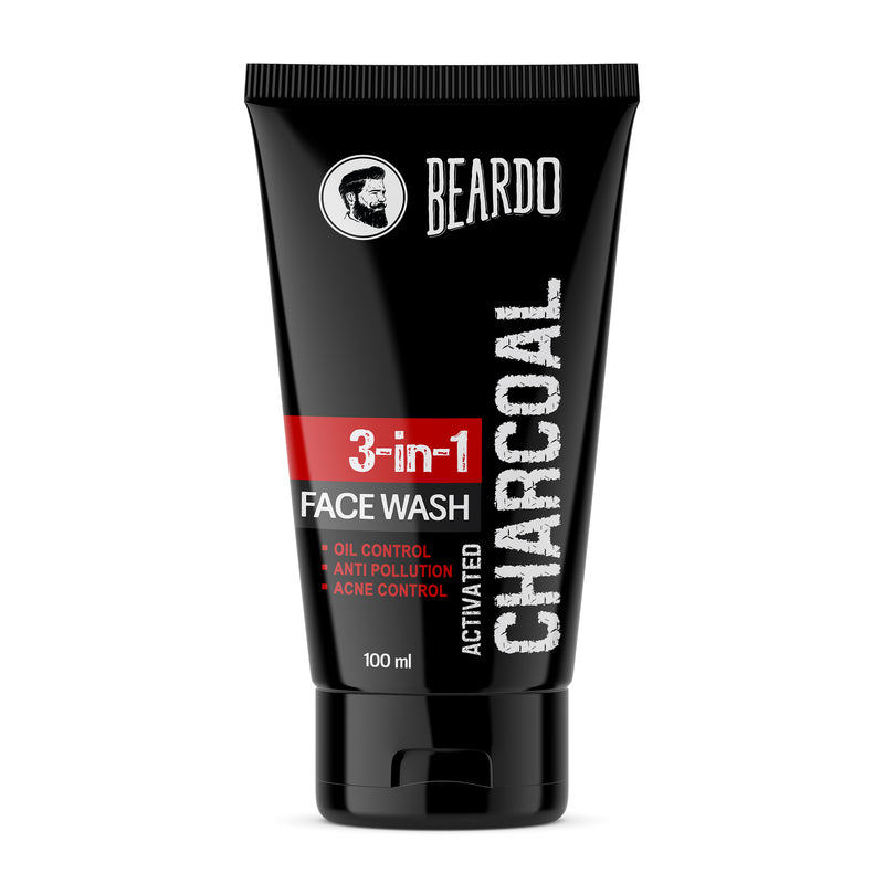beardo activated charcoal facewash, beardo charcoal face wash, charcoal facewash for men, beardo face wash, best charcoal face wash for men, beardo facewash