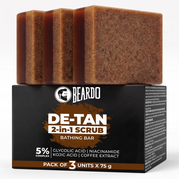 De-Tan 2 in 1 Scrub Soap (Pack of 3)