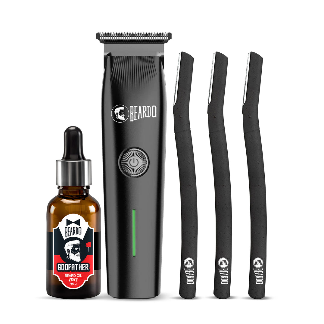 Beardo Italian Beard Combo Pack — Beard Oil, Trimmer and Wash Bundle — Beardo India 