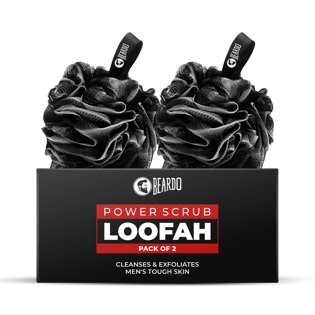 Beardo Power Scrub Loofah (Pack of 2) – face scrub for men