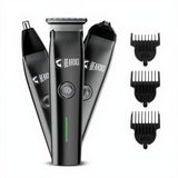Beardo Ape-X Pro Trimmer in use — beard trimming close-up — Beardo India 