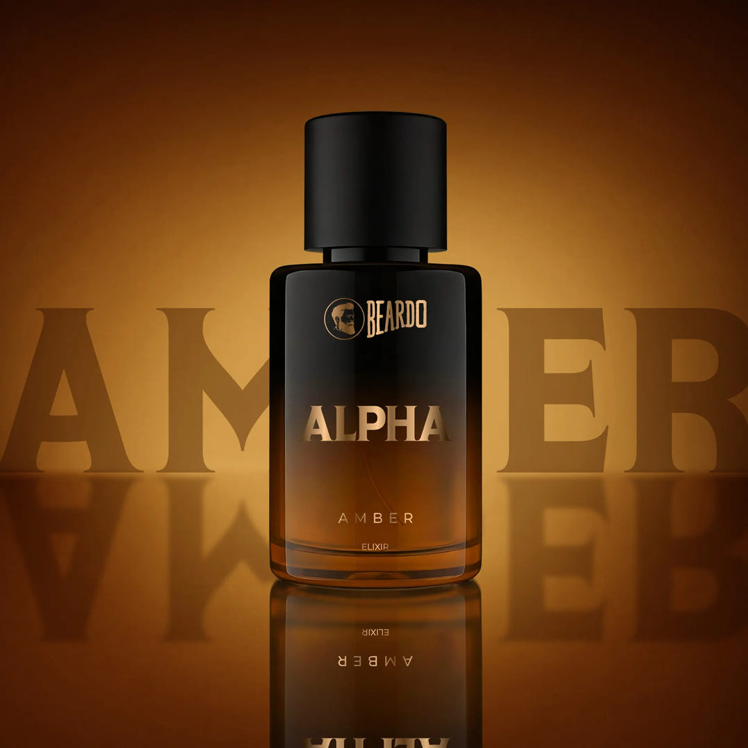 Beardo Alpha Amber Elixir (30ml) – long-lasting perfume EDP for men