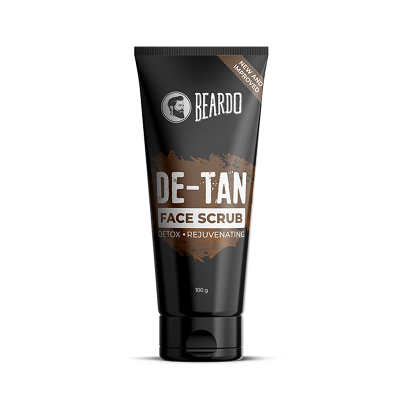 beardo de tan scrub, scrub for men's face, beardo de tan face scrub, men's scrub face wash, beardo face scrub, face scrub for men