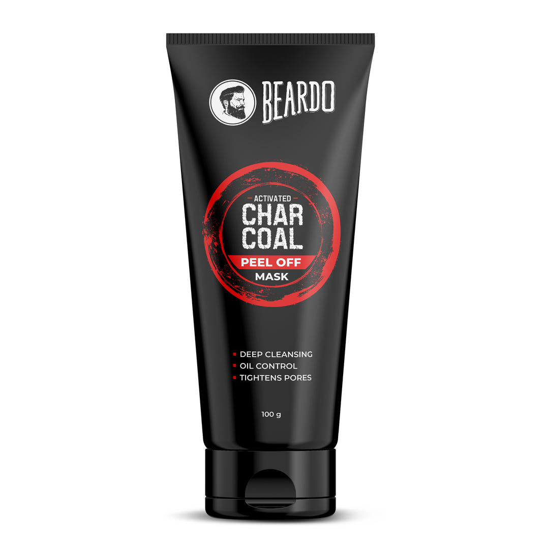 Beardo Activated Charcoal Peel Off Mask – peel-off face mask for men