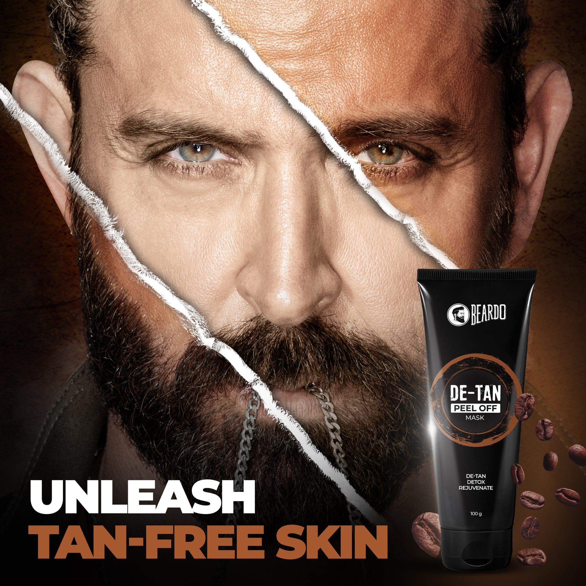 Beardo Ultraglow Facewash & De-Tan Peel Off Mask Combo
