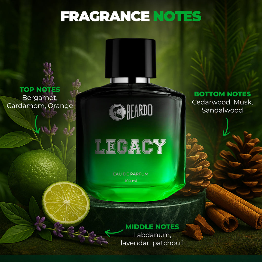 Beardo Legacy Perfume EDP (100ml) – formula and texture close-up