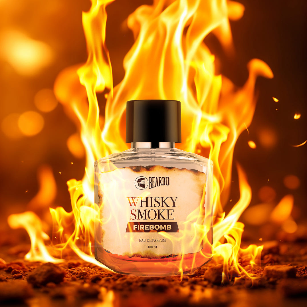 Beardo Whisky Smoke Firebomb Perfume EDP (100ml) – long-lasting perfume EDP for men