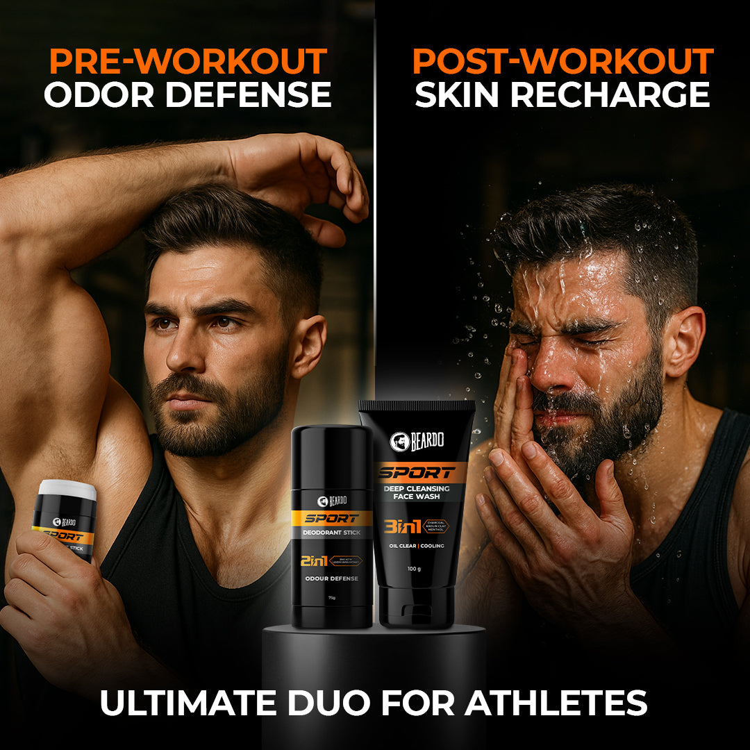 Beardo Sport Gym Ready Combo