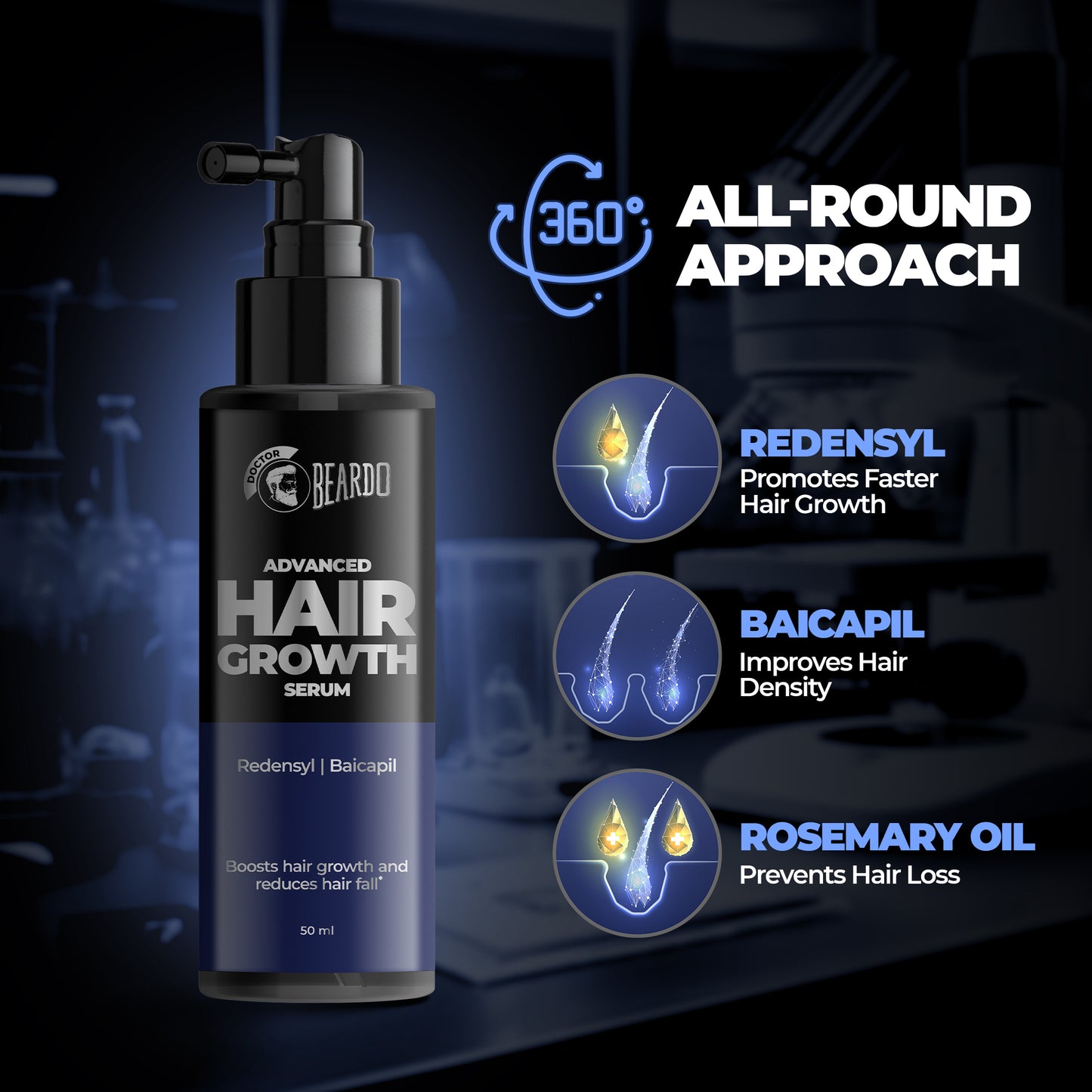 Beardo Advanced Hair Growth Serum (50ml)