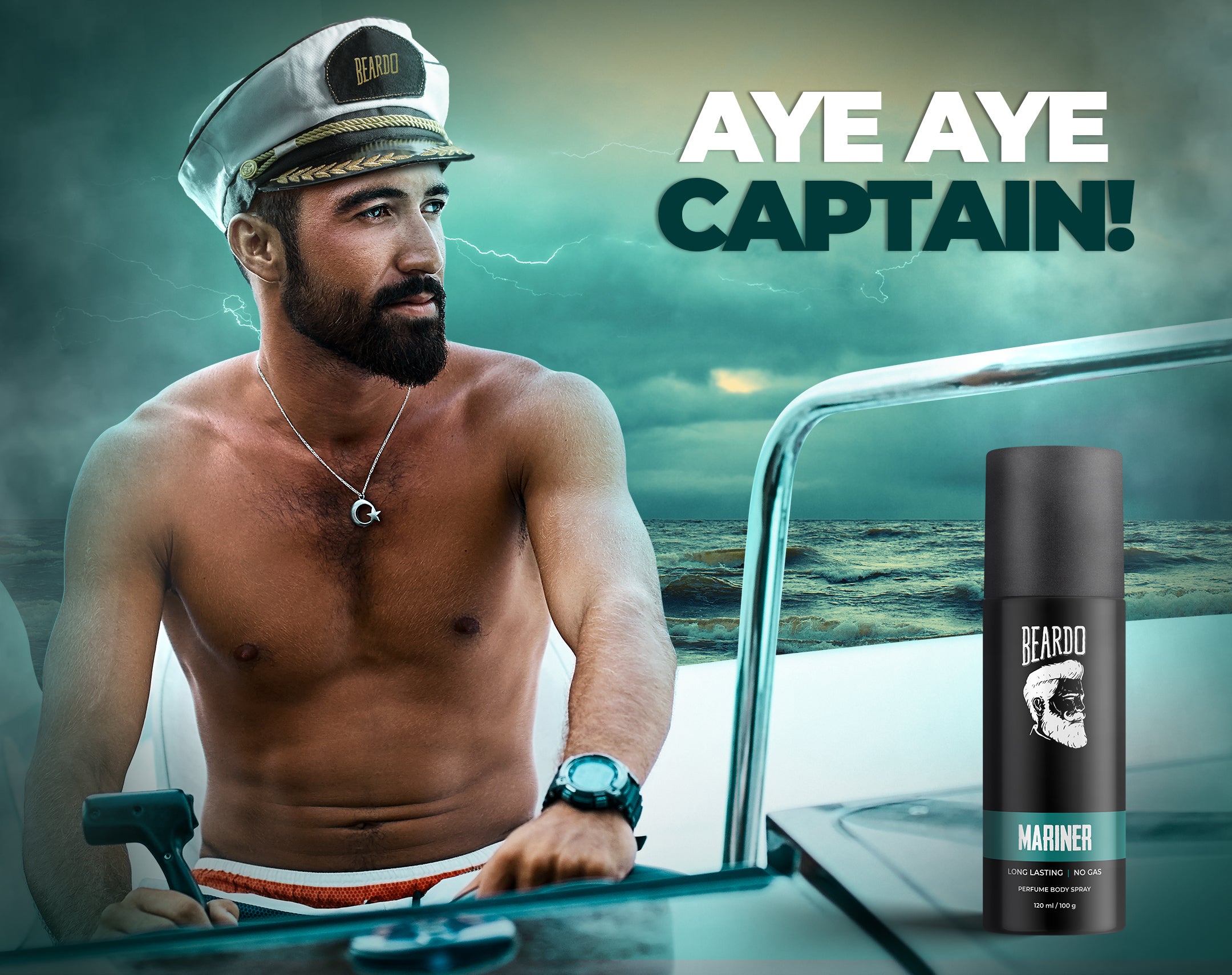 Beardo Mariner Captain Jack Perfume Body Spray – Beardo India