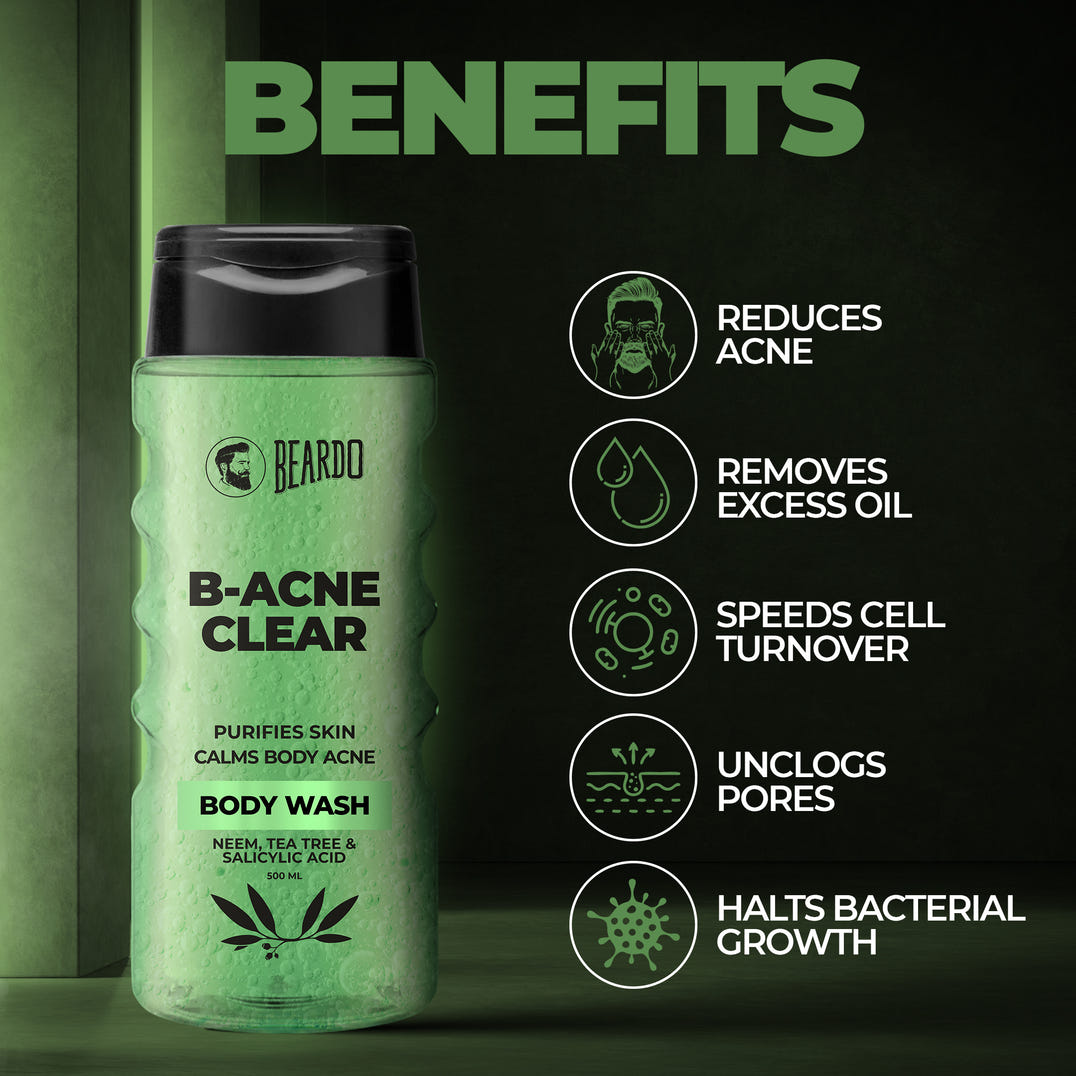 Beardo Body-Acne Clear Body Wash (500ml) – grooming results and lifestyle