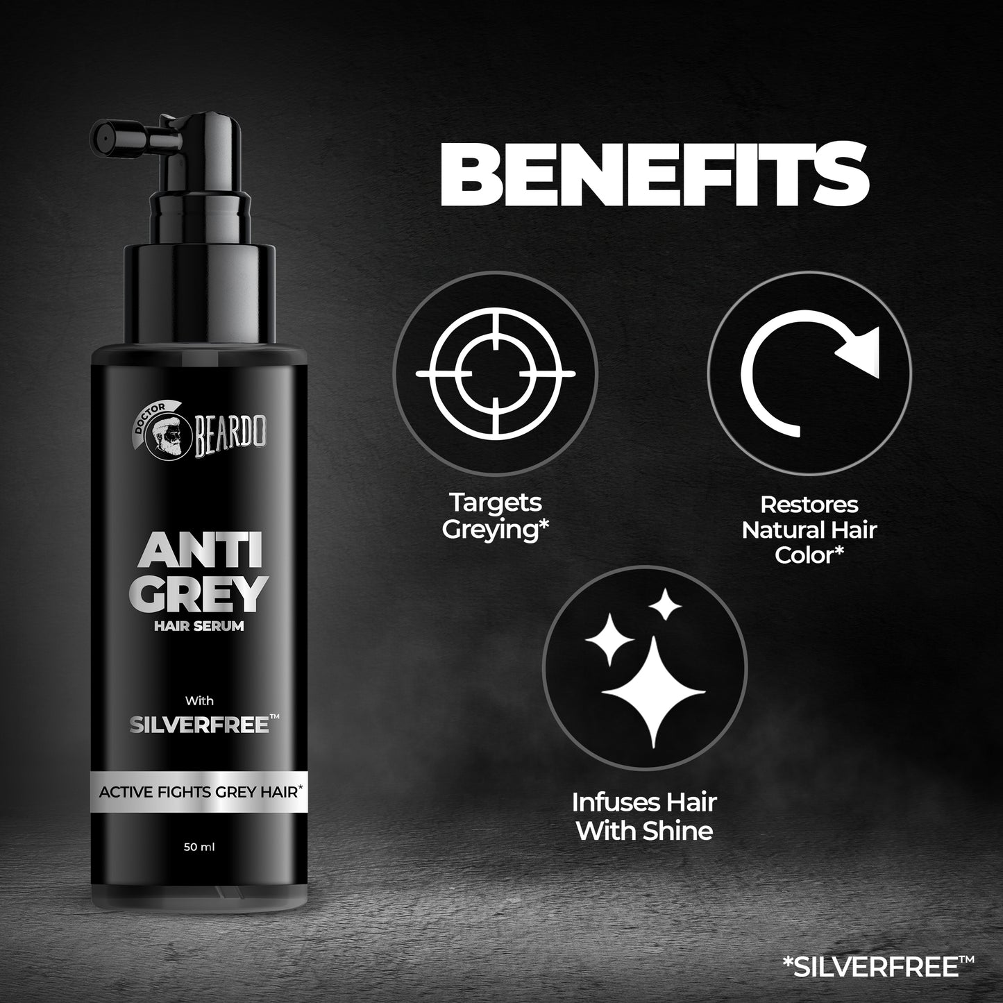 Beardo Anti Grey Hair Serum (2 x 50ml)