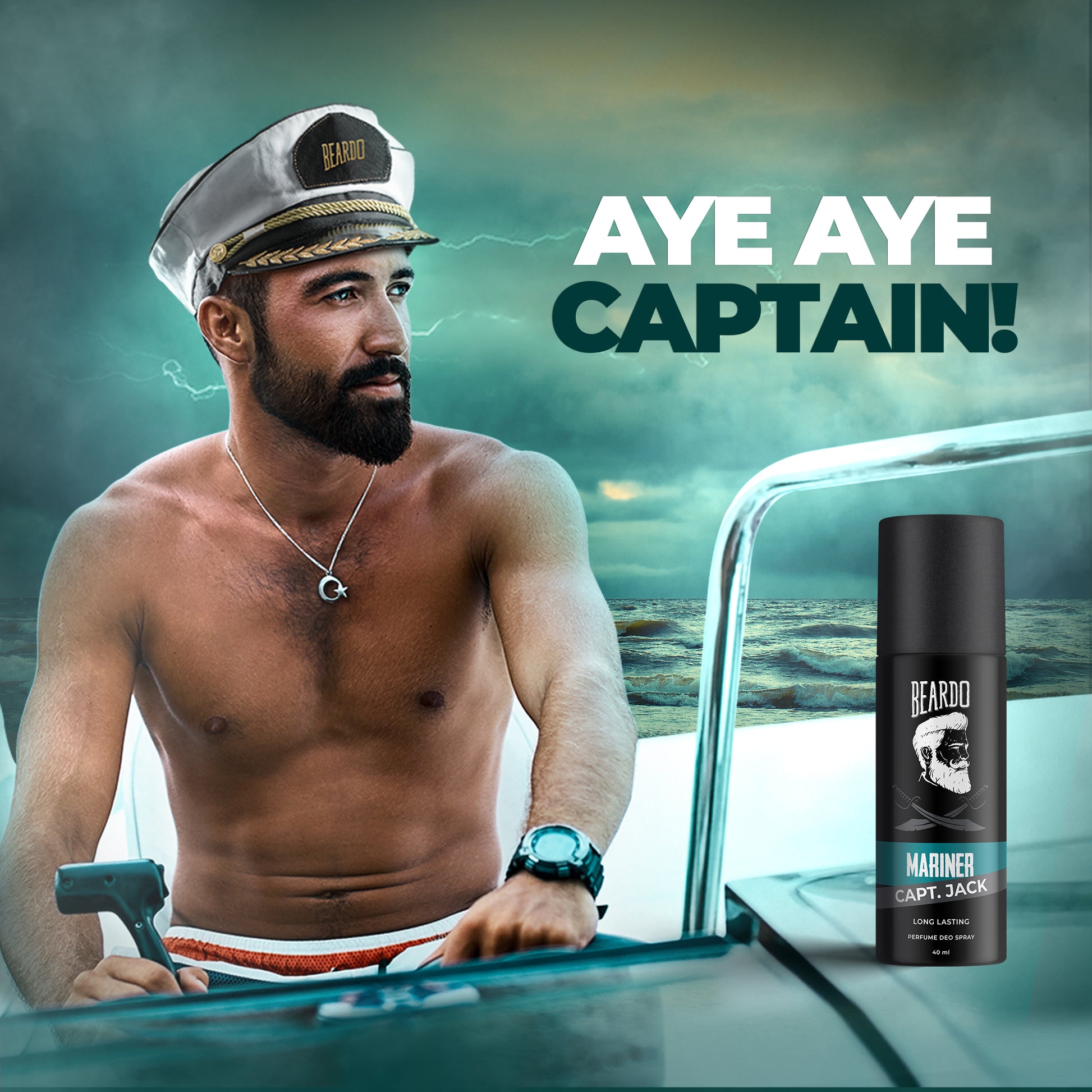 Beardo Mariner Captain Jack Perfume Deo Spray (40ml)