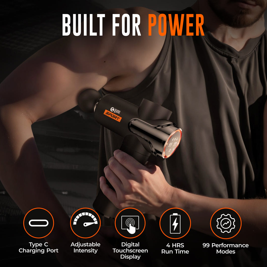 Beardo Sport Deep Tissue Massage Gun – formula and texture close-up