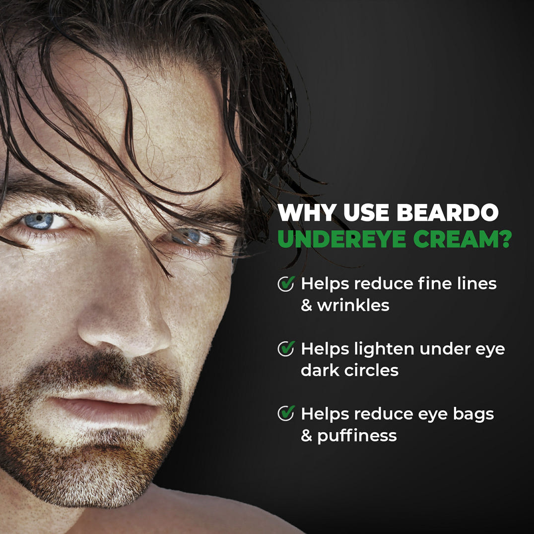 Beardo Brightening Under Eye Cream – formula and texture close-up
