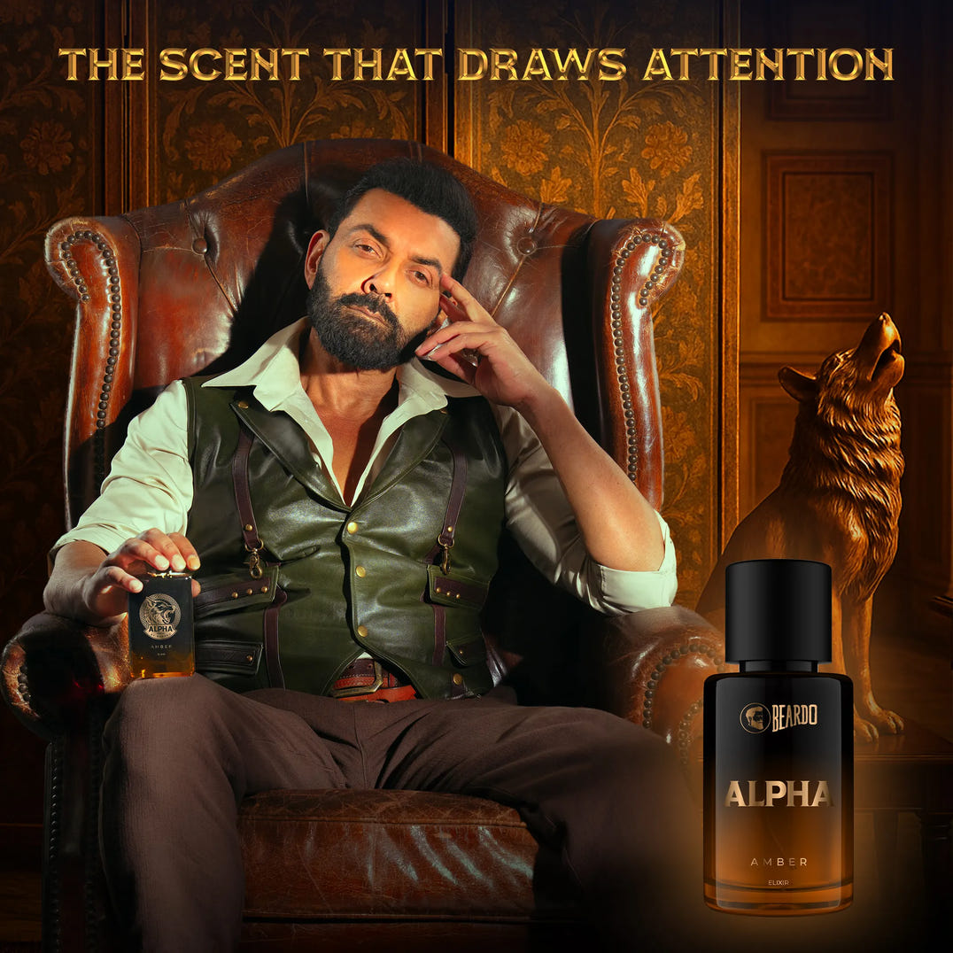 Beardo Alpha Amber Elixir (30ml) – formula and texture close-up