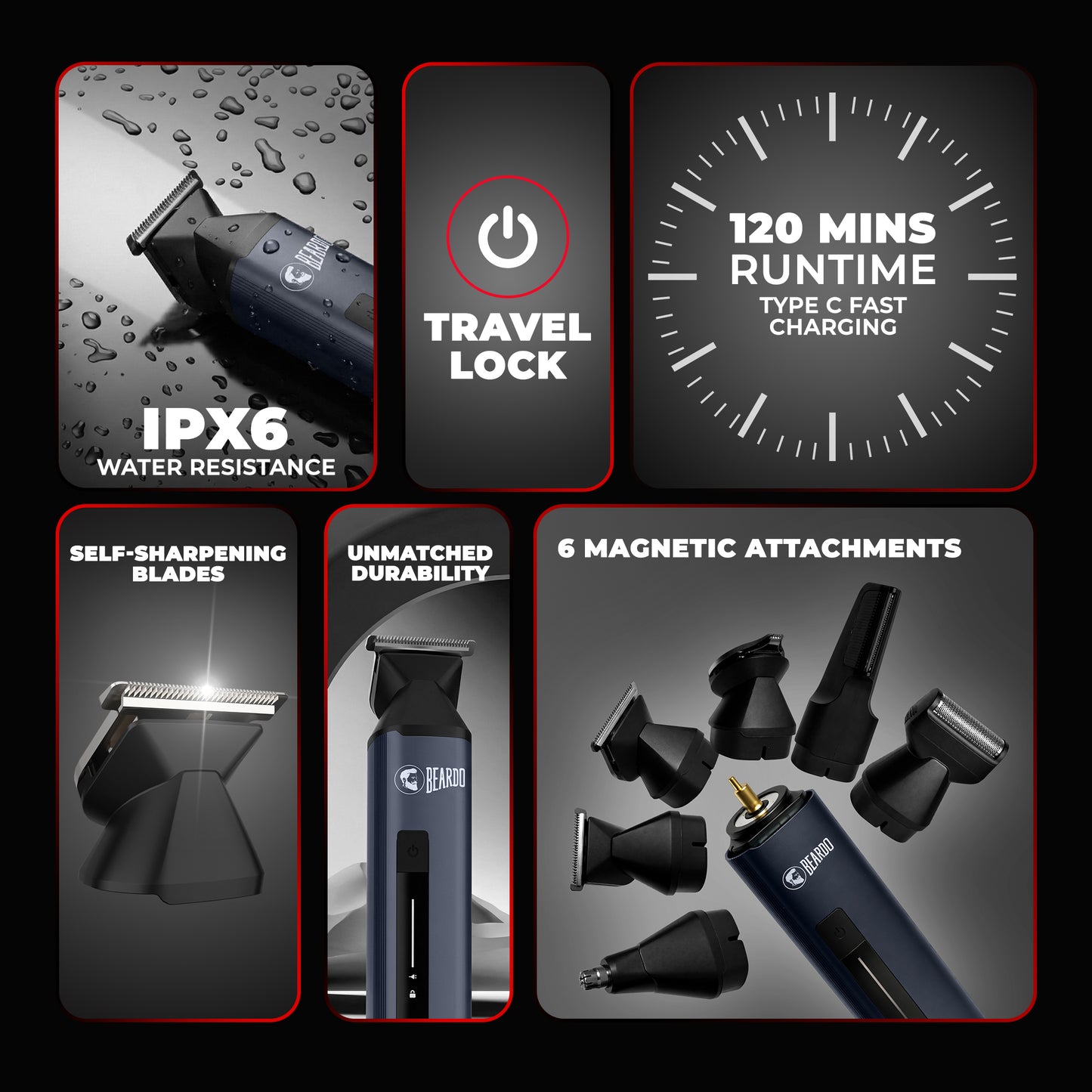 Beardo Godfather Multi-grooming Trimmer Kit