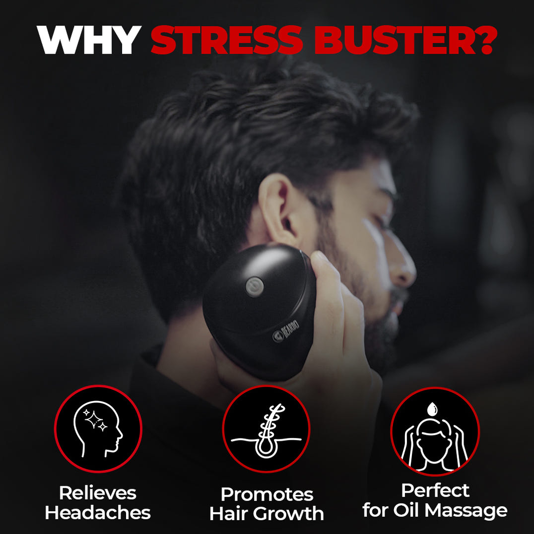 Beardo Stress Buster Electric Scalp Massager – formula and texture close-up