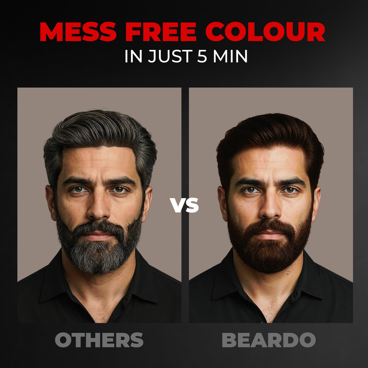 Shampoo Color for Hair and Beard (Dark Brown)