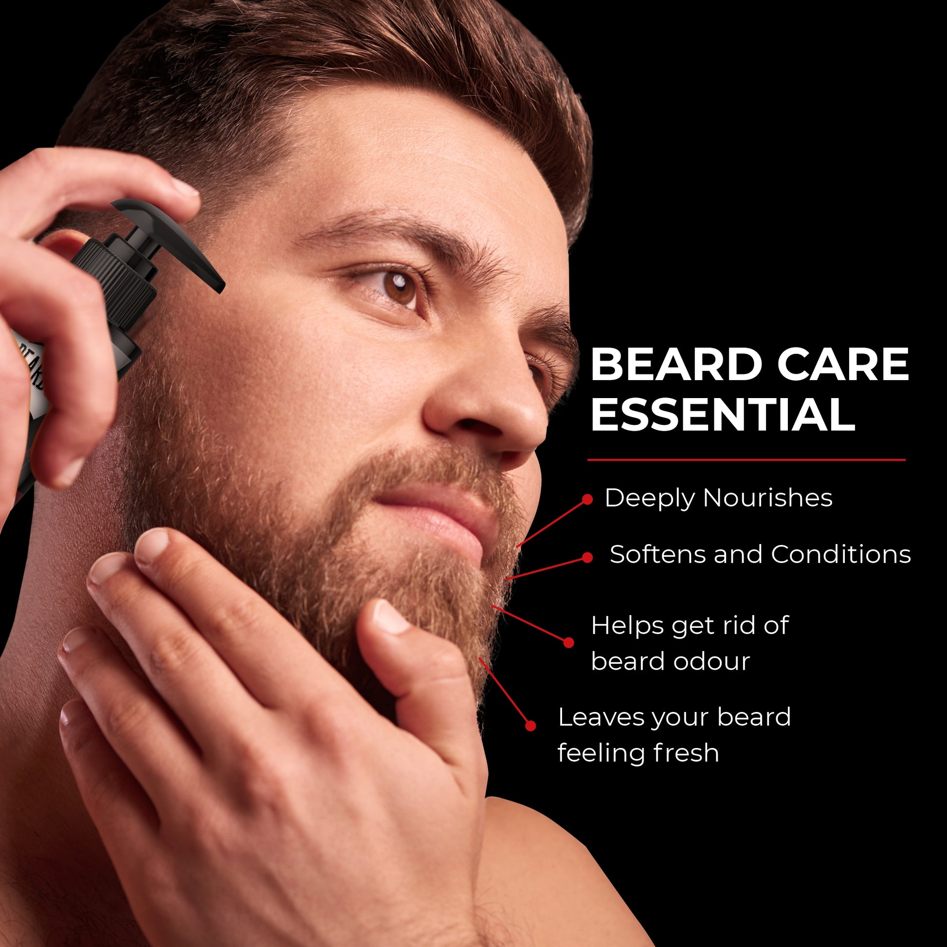 beard care, beard routine, beard nourish, beard odour, leaves your beard feelinf fresh 