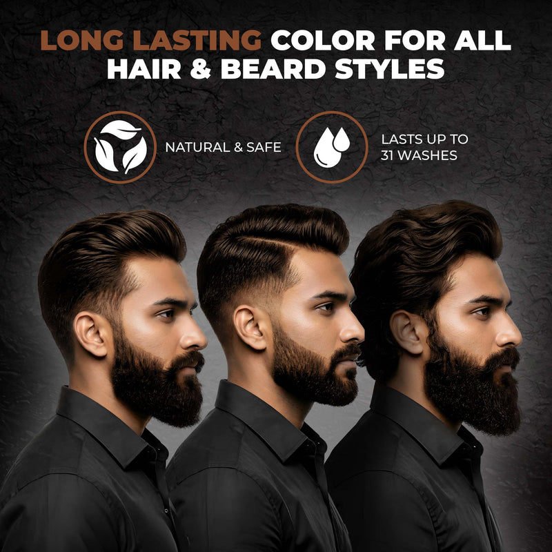 Shampoo Color for Hair and Beard (Dark Brown)
