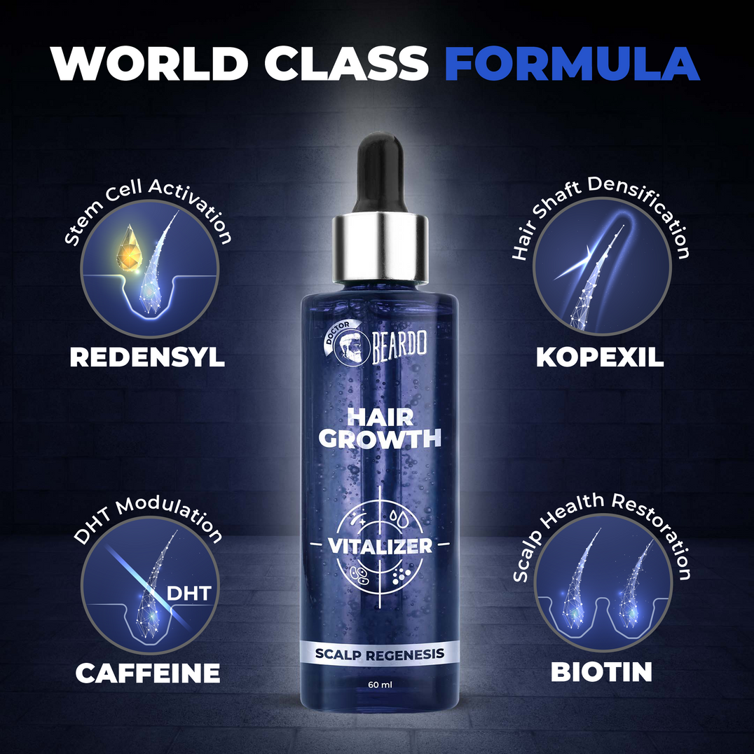 Beardo Hair Growth Vitalizer – formula and texture close-up