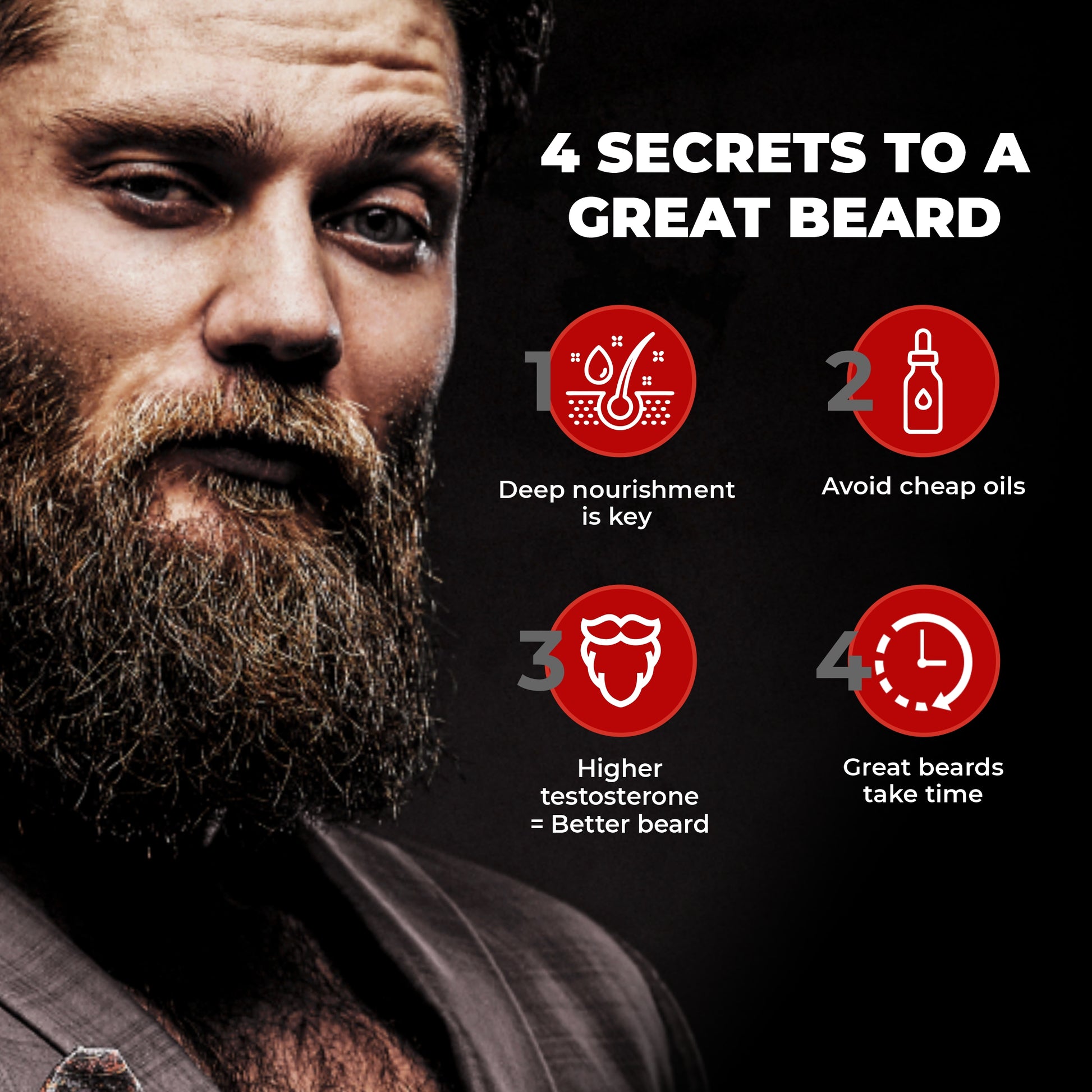 Which is best for beard growth?, 4 secrets to a great beard