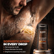 Beardo Whisky Smoke Bourbon Bodywash – formula and texture close-up