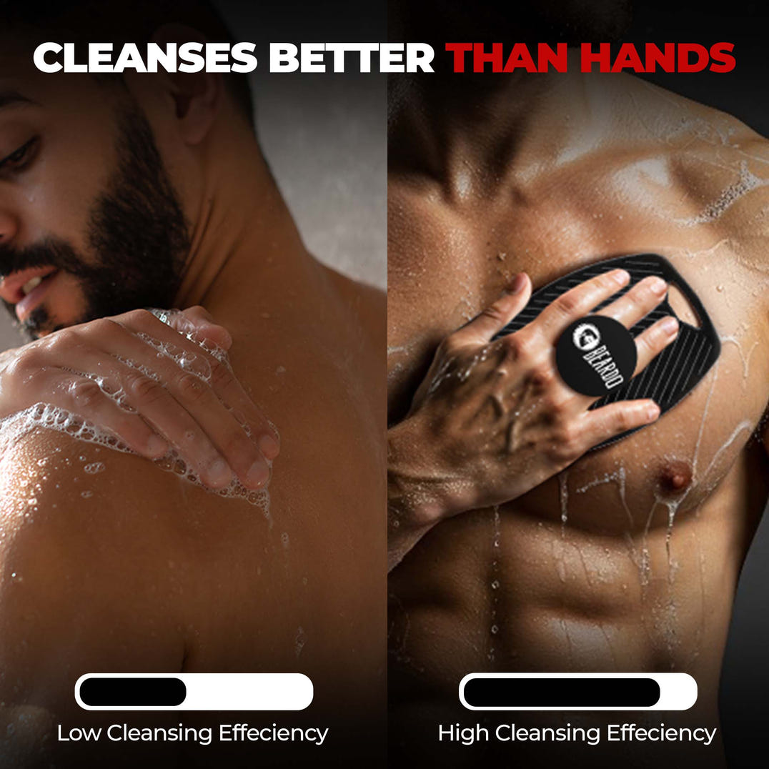 Beardo Deep Cleansing Silicone Body Scrubber – how to use