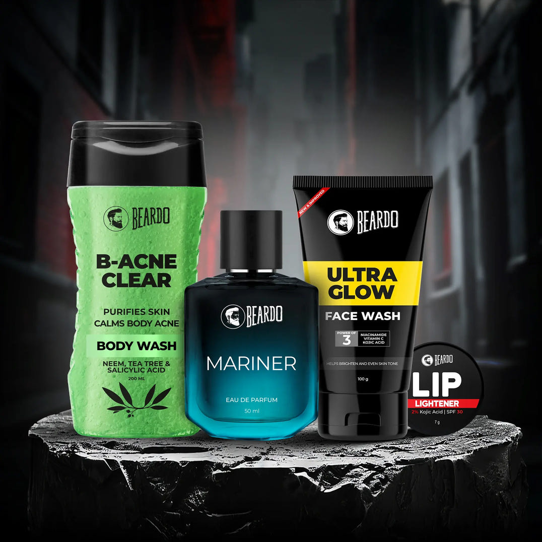 Beardo Men's Grooming Essentials Kit – grooming combo set for men